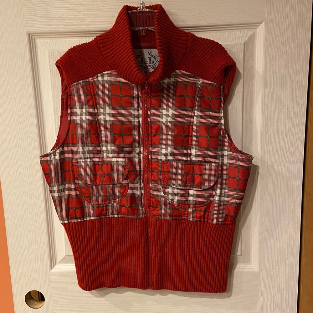 Plaid Vest from Deb. Size 2x juniors